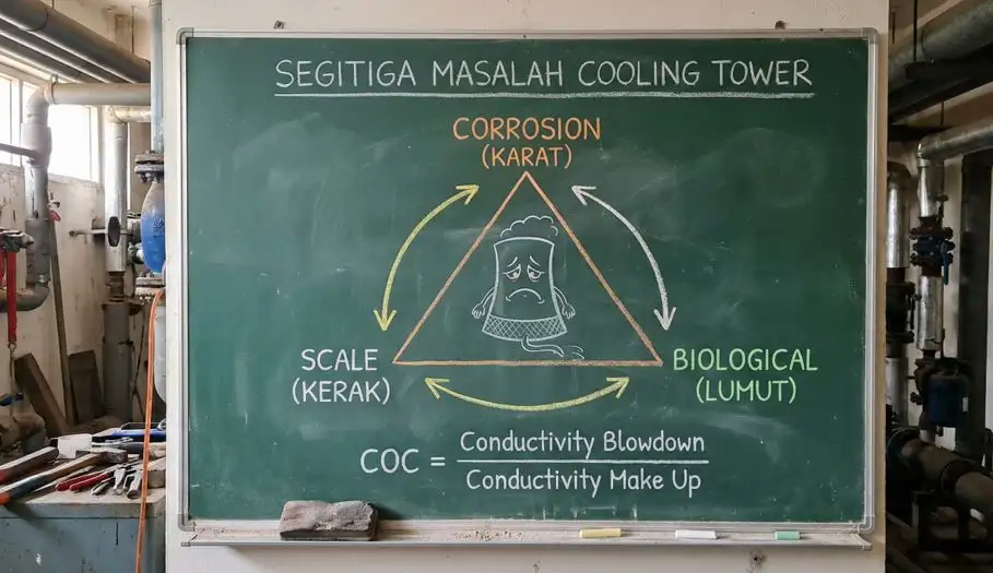 Sistem Pendingin: Mengatasi Lumut dan Kerak di Cooling Tower