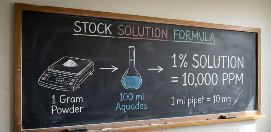 Jangan Asal Tuang! Rumus Membuat Larutan Stok (ppm) yang Tepat
