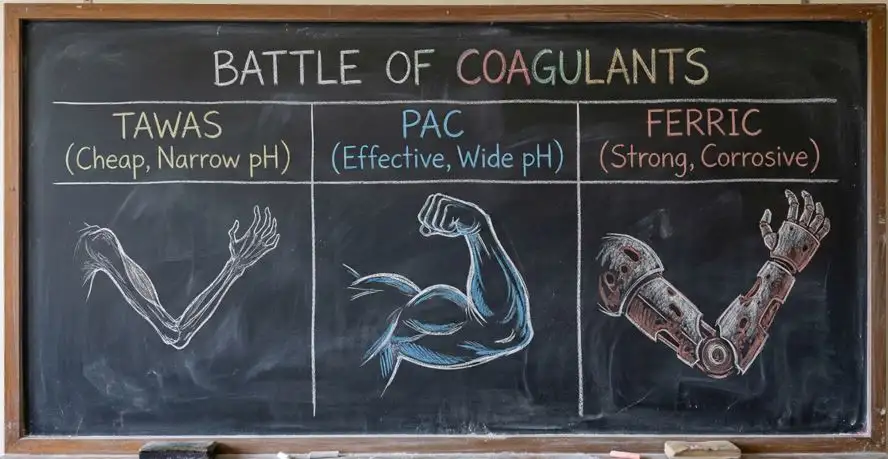 PAC, Tawas, atau Ferric? Memilih 