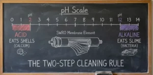 Prosedur Chemical Cleaning (CIP) Membran SWRO untuk Biofouling Berat