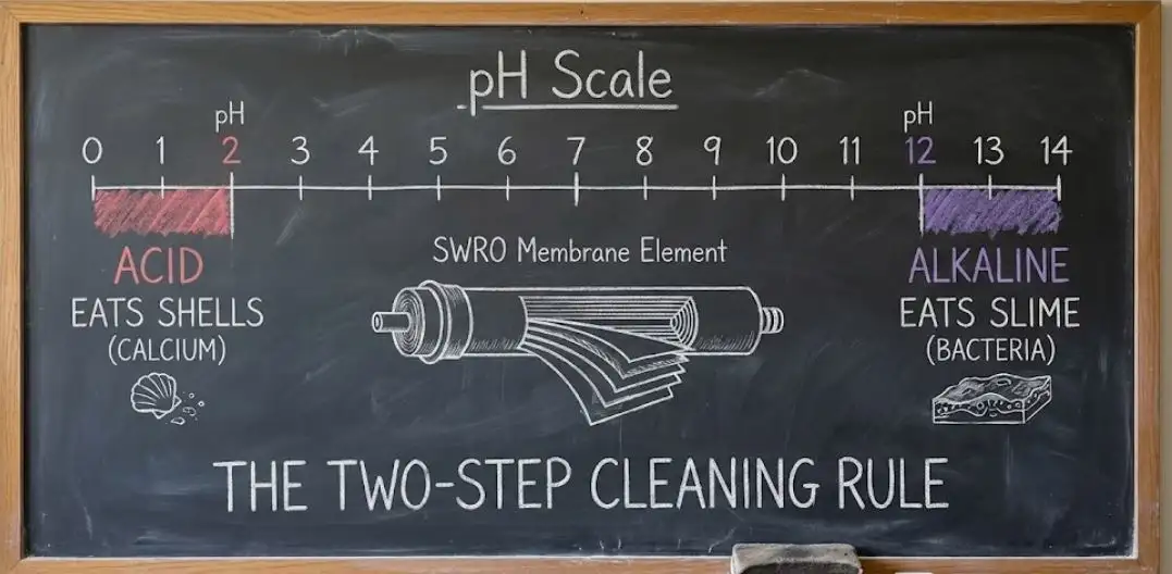 01.Prosedur Chemical Cleaning (CIP) Membran SWRO untuk Biofouling Berat Prosedur Chemical Cleaning (CIP) Membran SWRO untuk Biofouling Berat