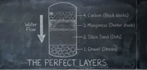 Urutan Susunan Media Filter Air yang Benar (Pasir, Karbon, Manganese)