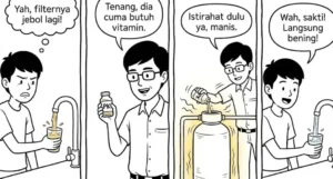 Cara Mengaktifkan Kembali (Regenerasi) Manganese Greensand dengan PK