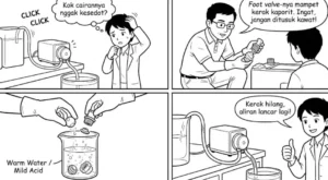 Nadi Tersumbat: Membersihkan Kerak di Selang Dosing Pump